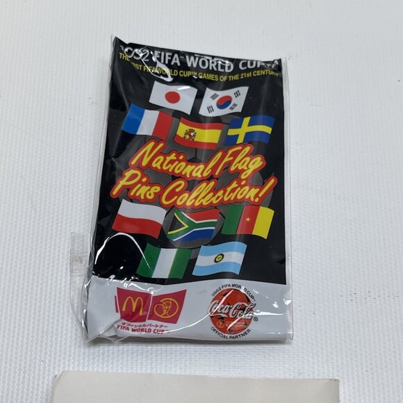 FIFA WORLD CUP 2002 Japan National Flag Pin McDonalds Coca Cola 1x2.5” - Picture 3 of 6